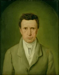 Portrett av Johann Friedrich Nikolaus Oldach (1773-1849) 1824 (se 149502 for par)